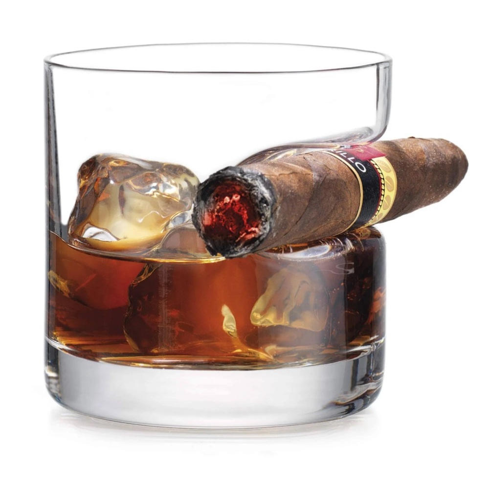 Godinger Cigar Double Old Fashion Whiskey Glass